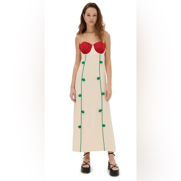 New Farm Rio Rose Detailed Sleeveless Dress Size S - Picture 6 of 12